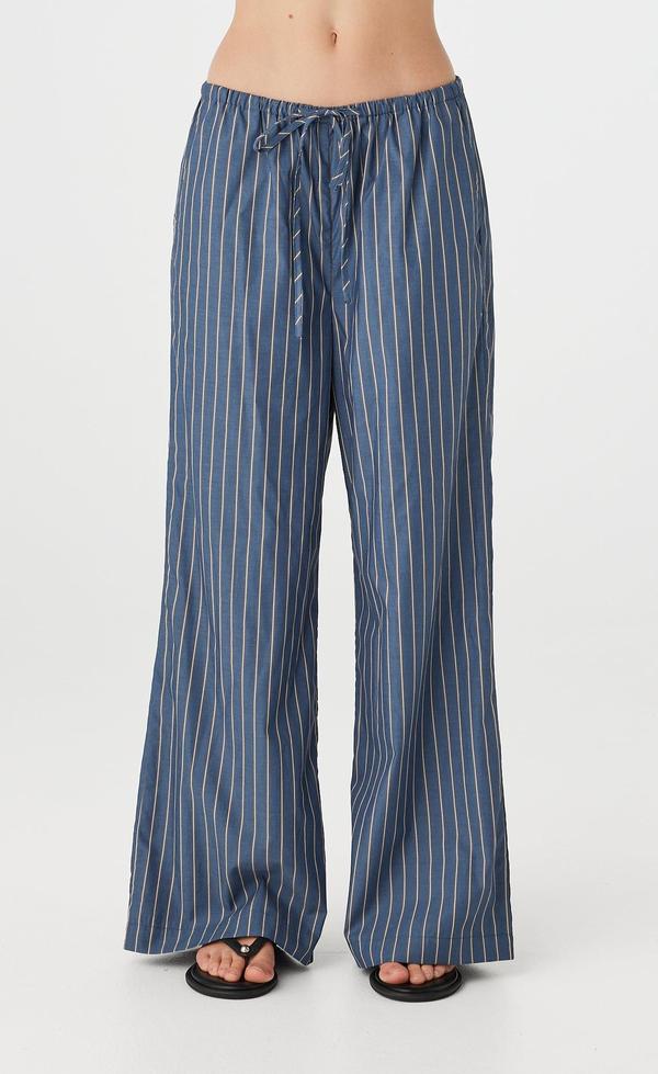 Rae Pant - Muted Blue Stripe