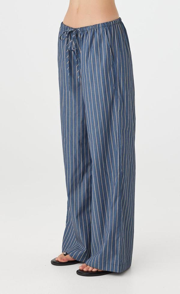 Rae Pant - Muted Blue Stripe