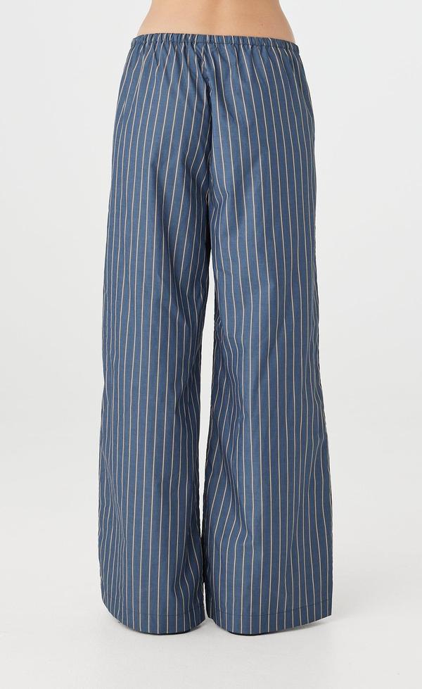 Rae Pant - Muted Blue Stripe