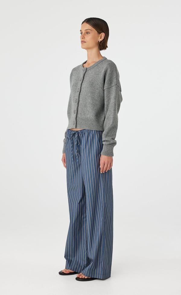 Rae Pant - Muted Blue Stripe