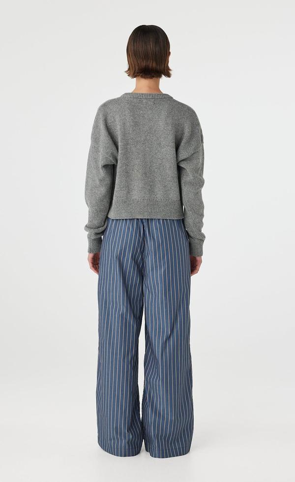 Rae Pant - Muted Blue Stripe