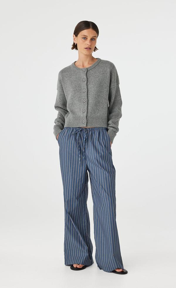 Rae Pant - Muted Blue Stripe