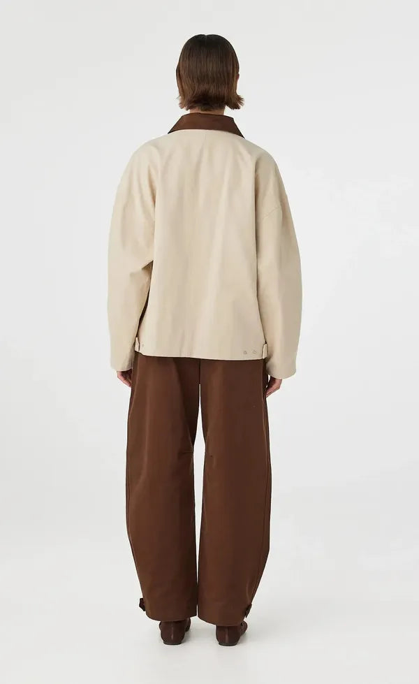 Rory Jacket - Beige and Espresso
