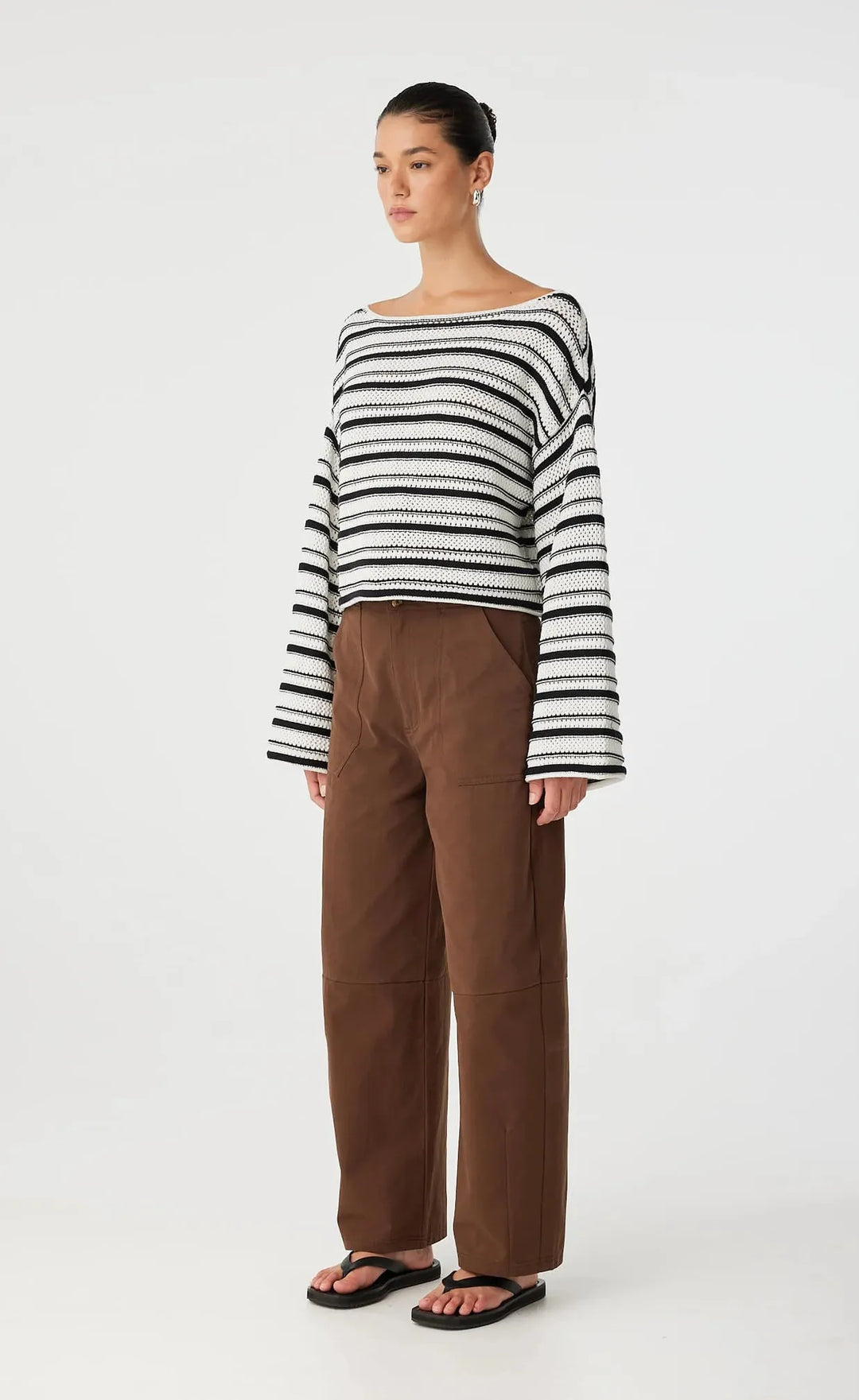 Maisie Sweater - Cream & Black