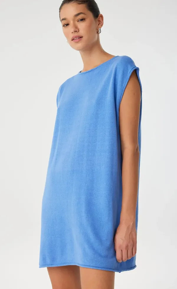 Pala Reversible Mini Dress - Pacific Blue