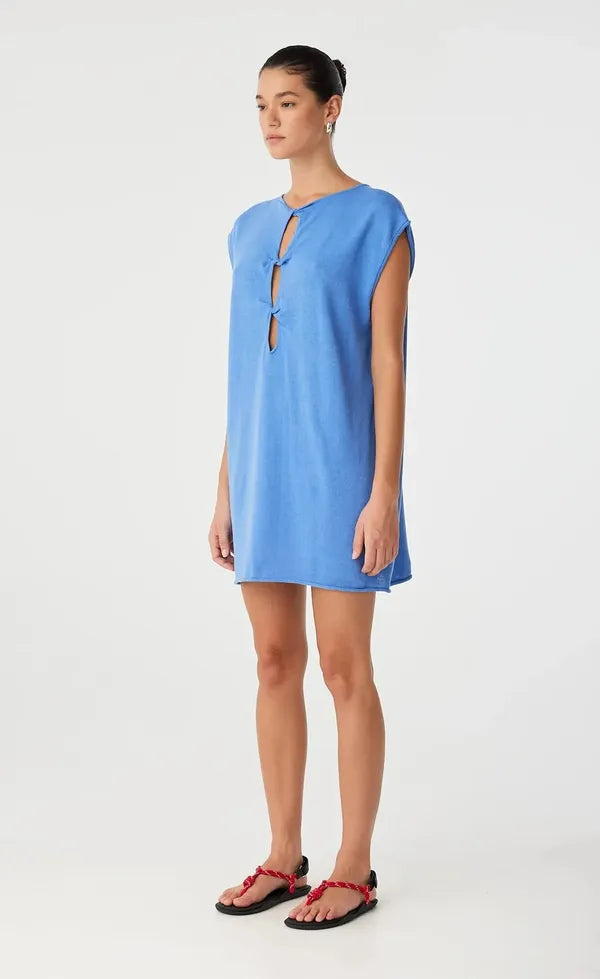 Pala Reversible Mini Dress - Pacific Blue
