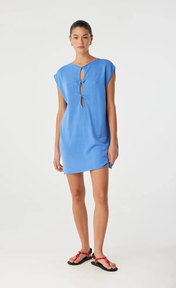 Pala Reversible Mini Dress - Pacific Blue