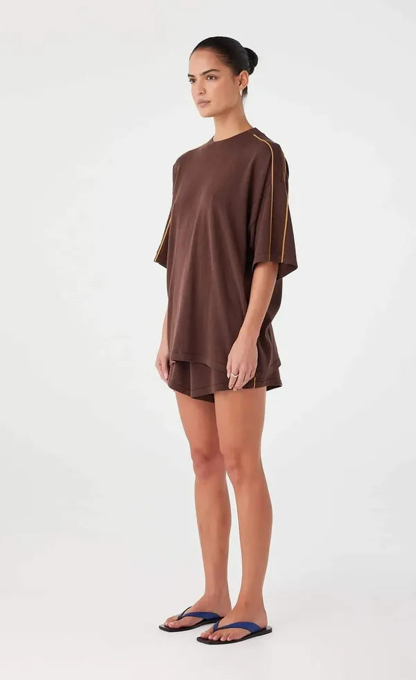 Pippa Drawstring Short - Espresso