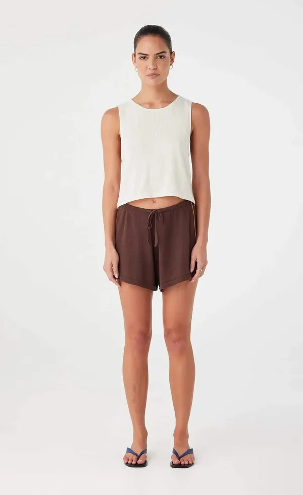 Pippa Drawstring Short - Espresso