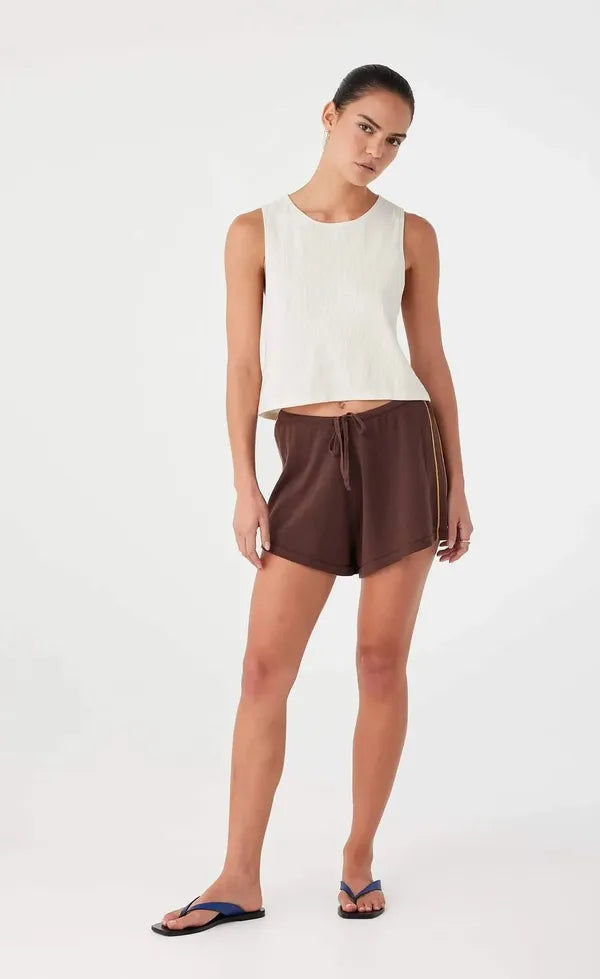 Pippa Drawstring Short - Espresso