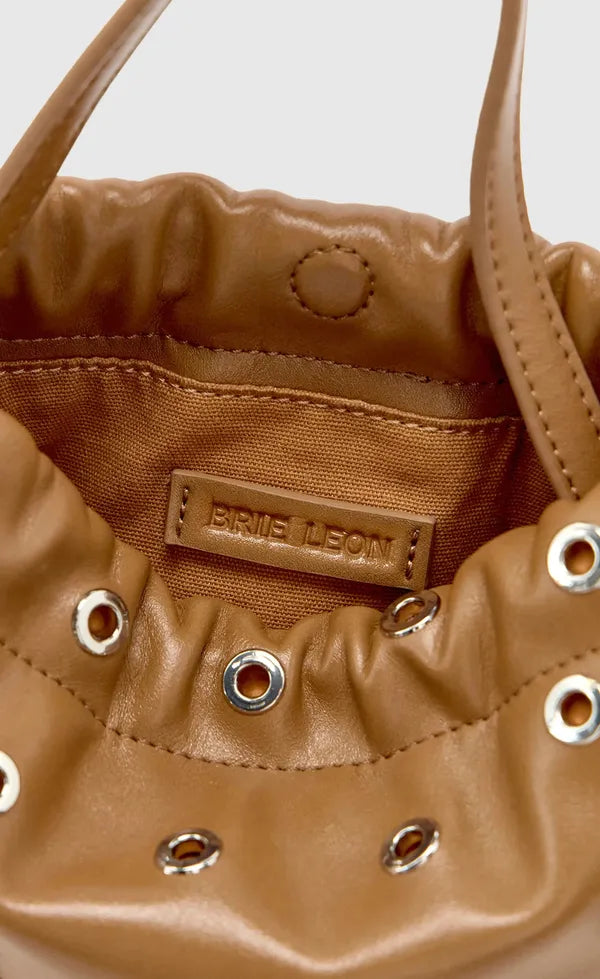 Halle Eyelet Crossbody Bag- Camel