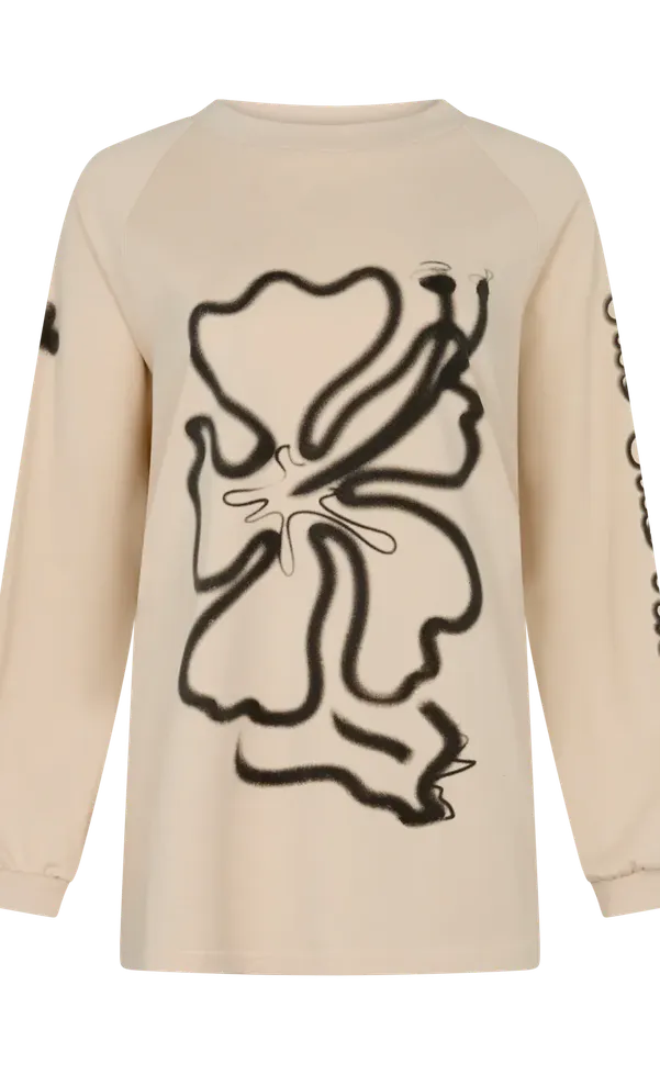 Cloud Hibiscus Long Sleeve Tee