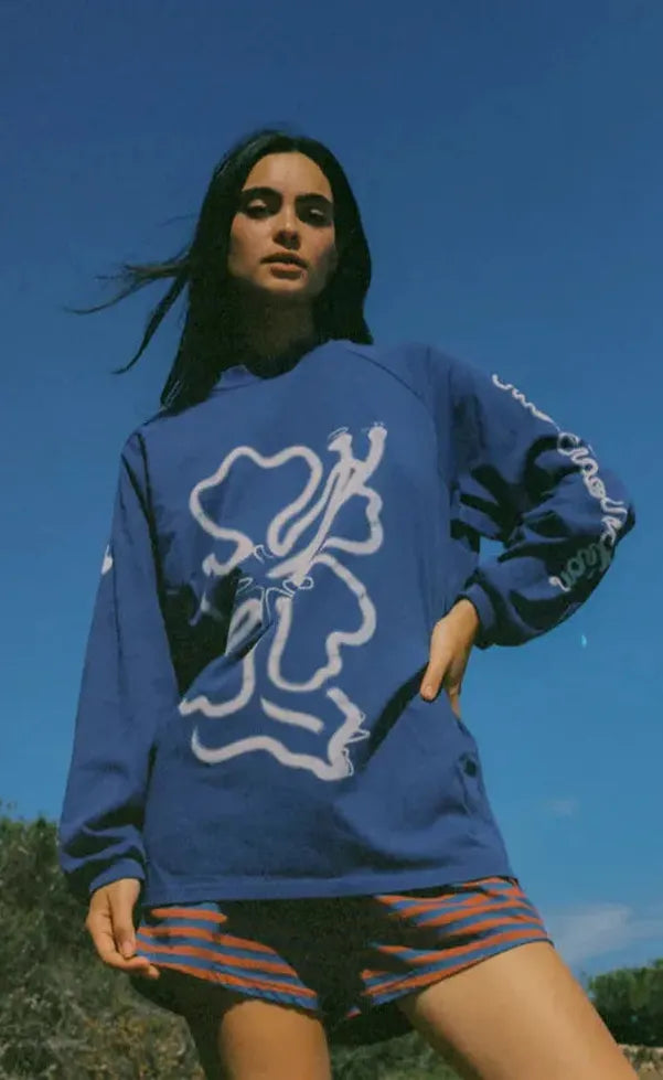 Cloud Hibiscus Haven LS Tee