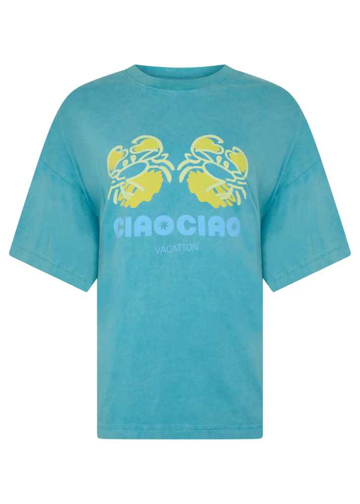 Crab Core Tee - Coastal Water Blue