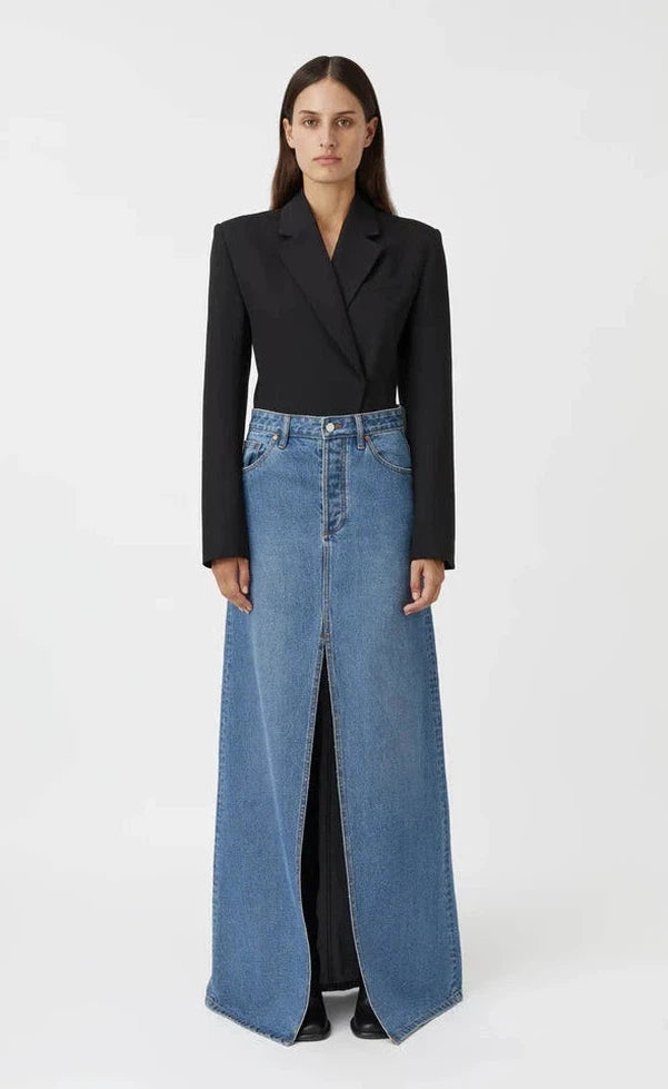 Kennedy Denim Maxi Skirt