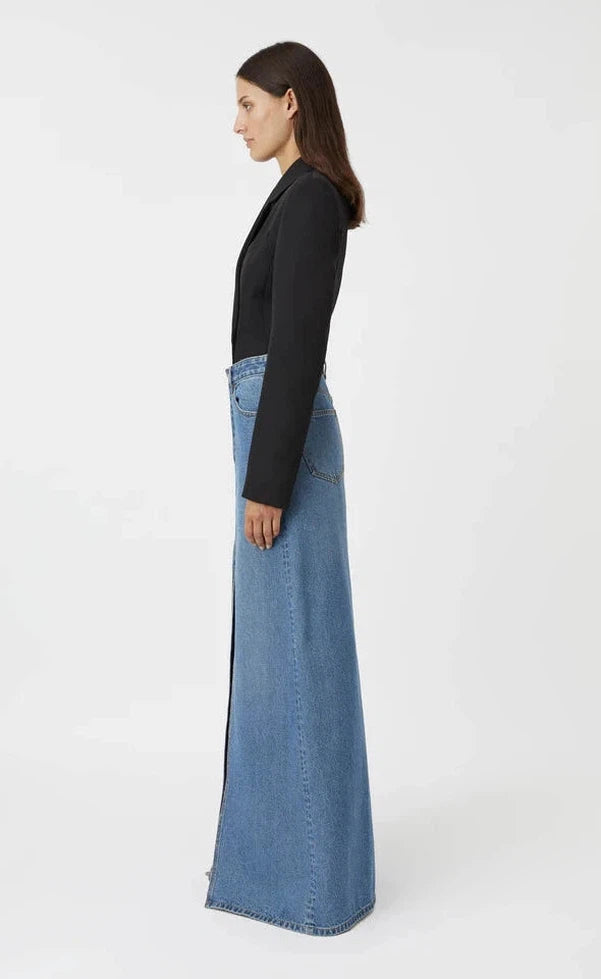 Kennedy Denim Maxi Skirt