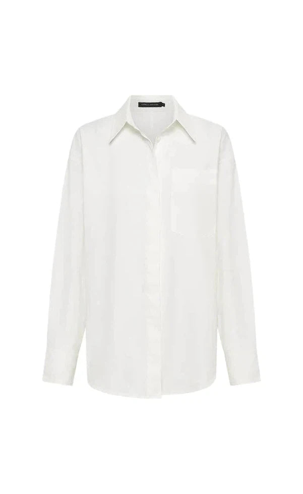 Lori Fitted Shirt - Soft White