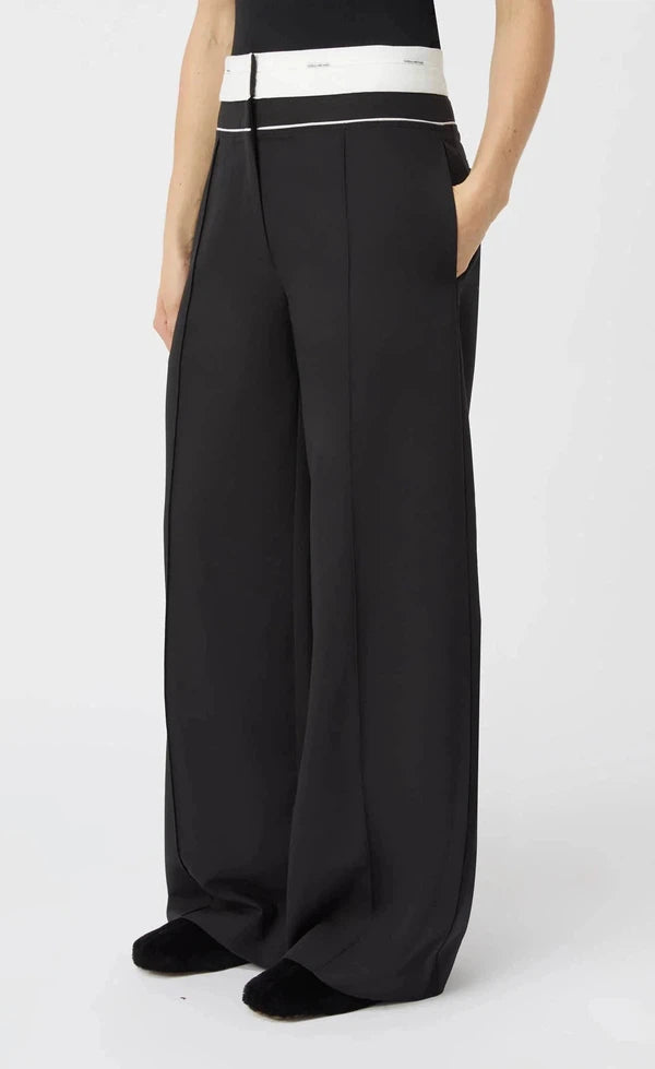 Amulet Wide Leg Pant - Black