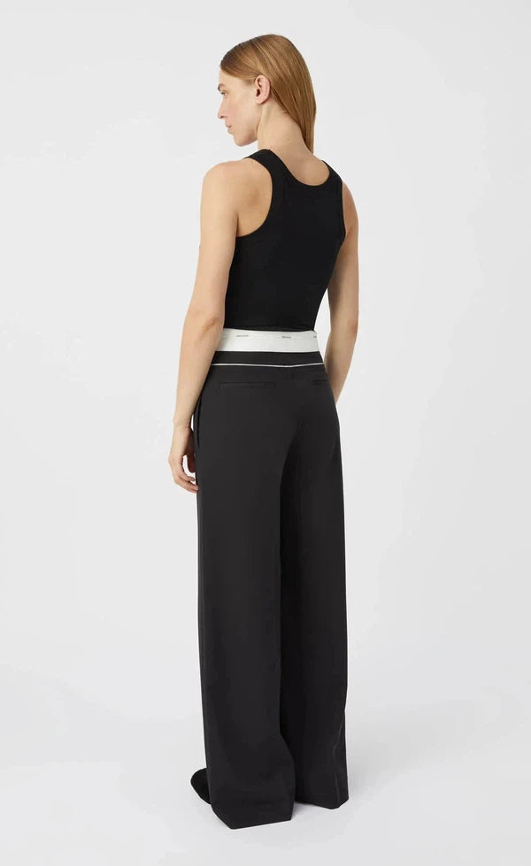 Amulet Wide Leg Pant - Black