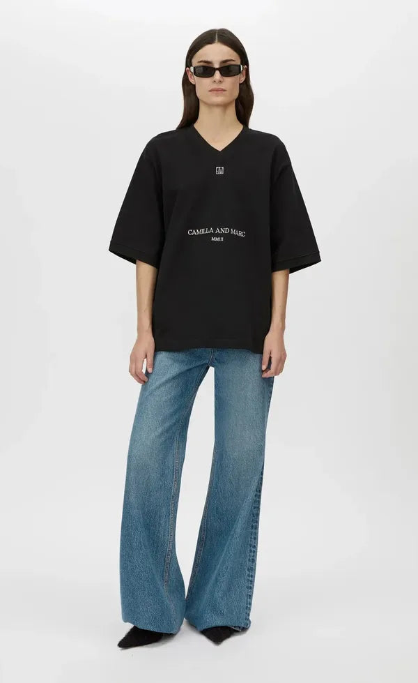 Larissa Logo Tee - Black