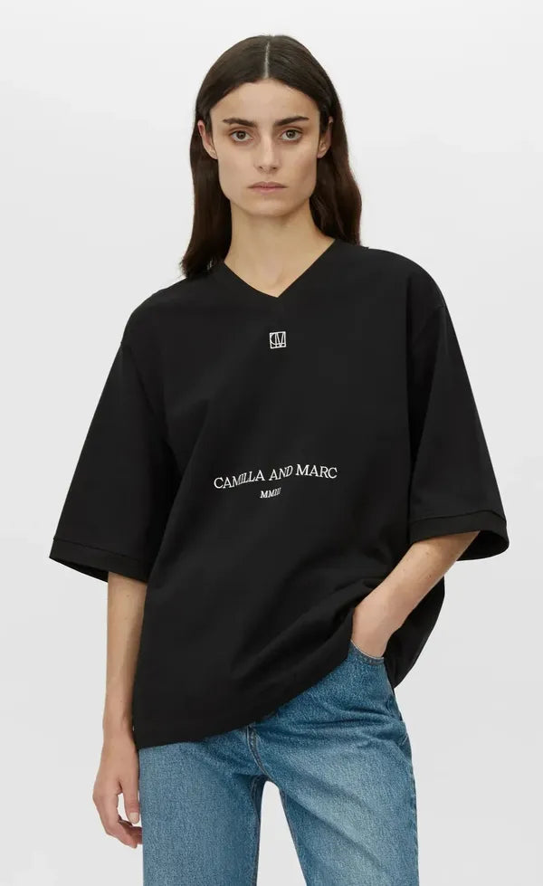 Larissa Logo Tee - Black