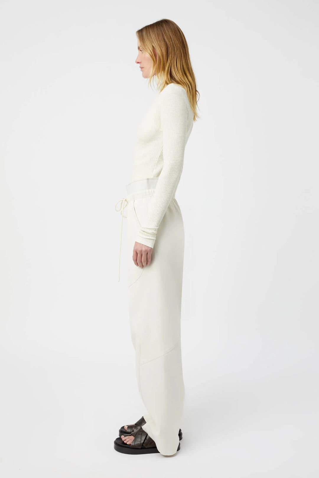 Orion Slub Jersey Top - Chalk