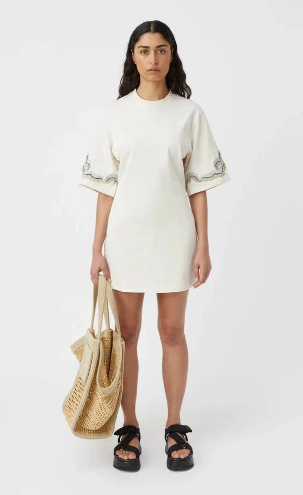 Serene Tee Dress - Ivory