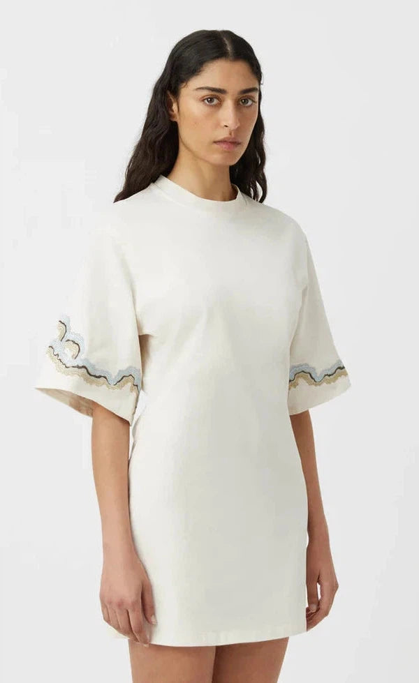 Serene Tee Dress - Ivory