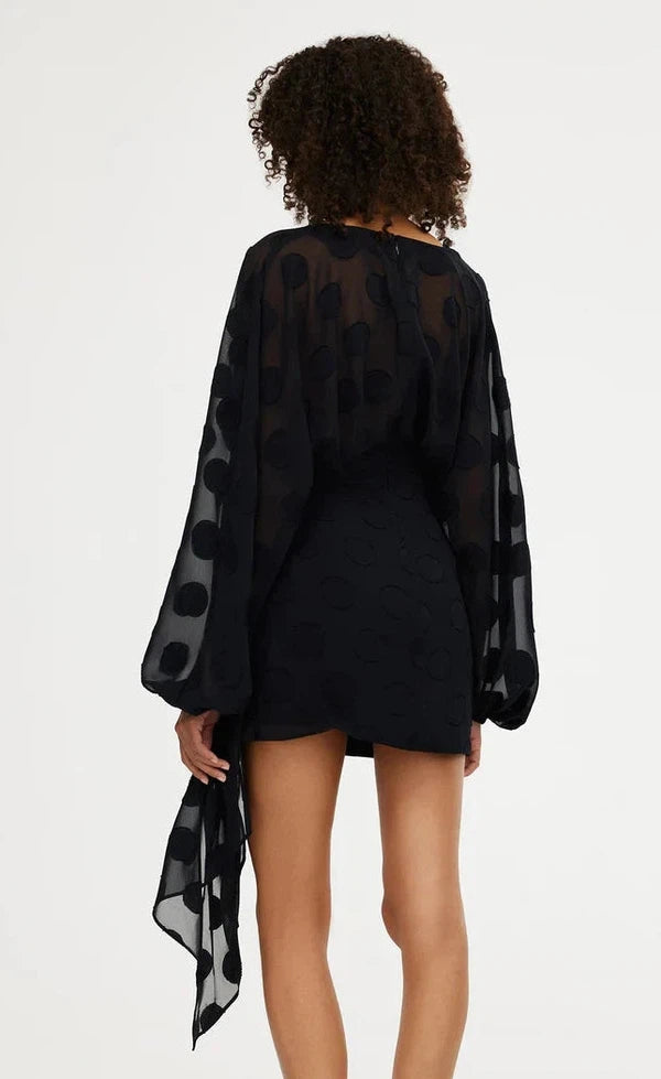 Agatha Mini Dress - Black