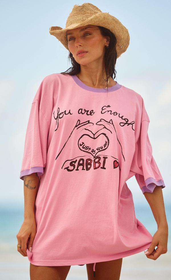 The You are Enough Tee - Pink PRE-ORDER