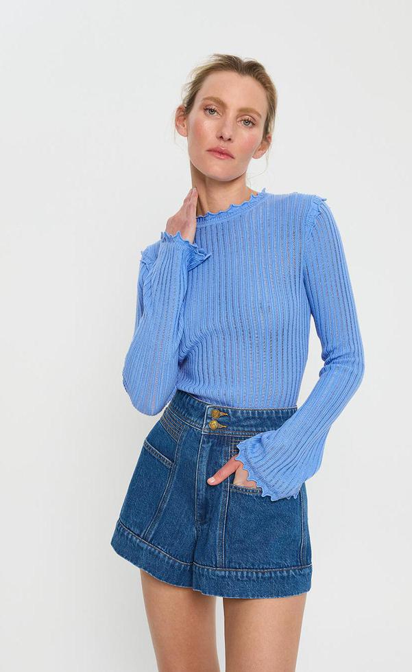 Diana Knit Top - Blue