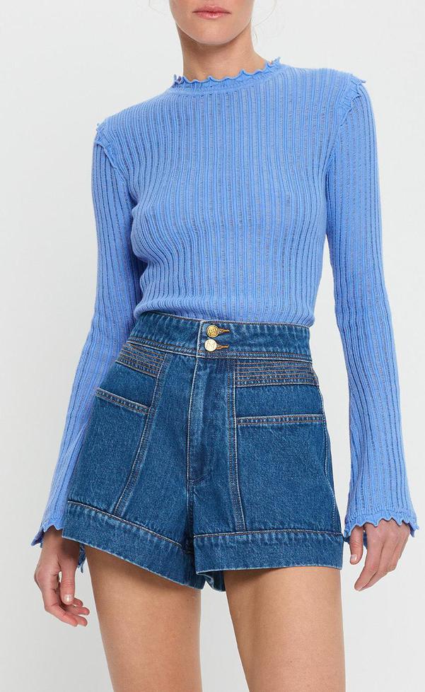 Diana Knit Top - Blue