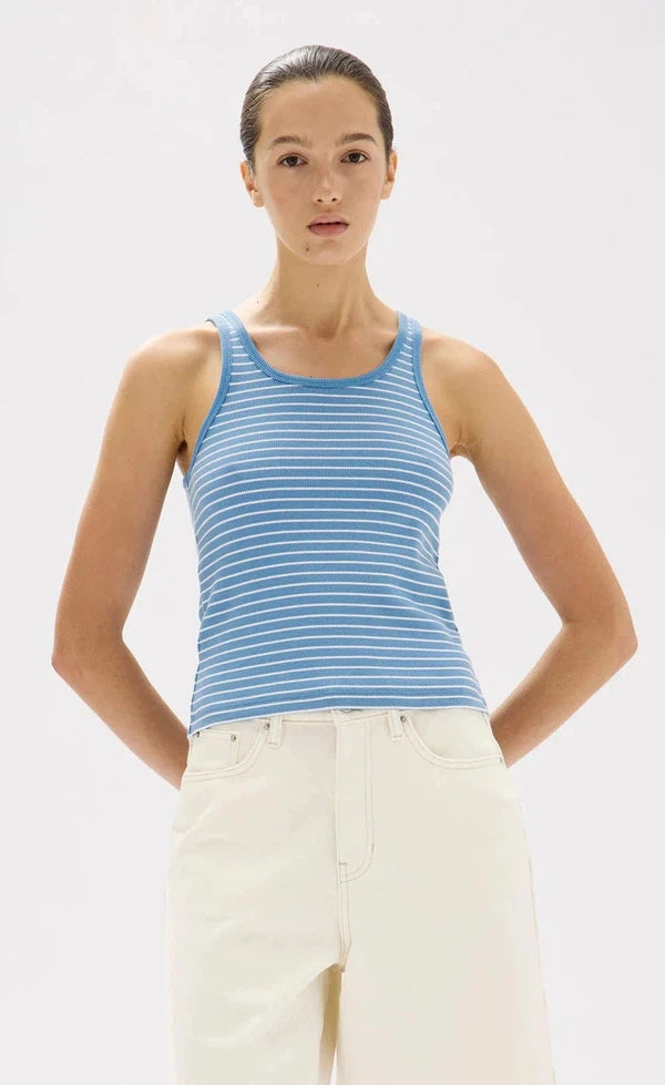 Drew Rib Tank - Bahama White
