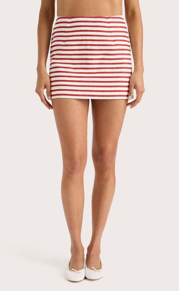 Jane Mini Skirt - Breton Stripe