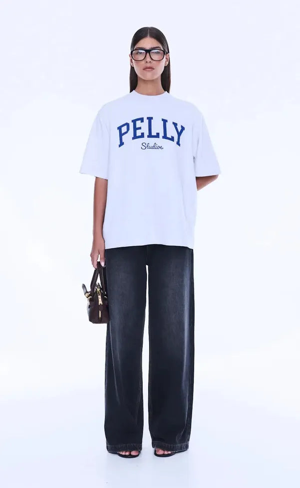 Sophia Relaxed Tee - White Marle