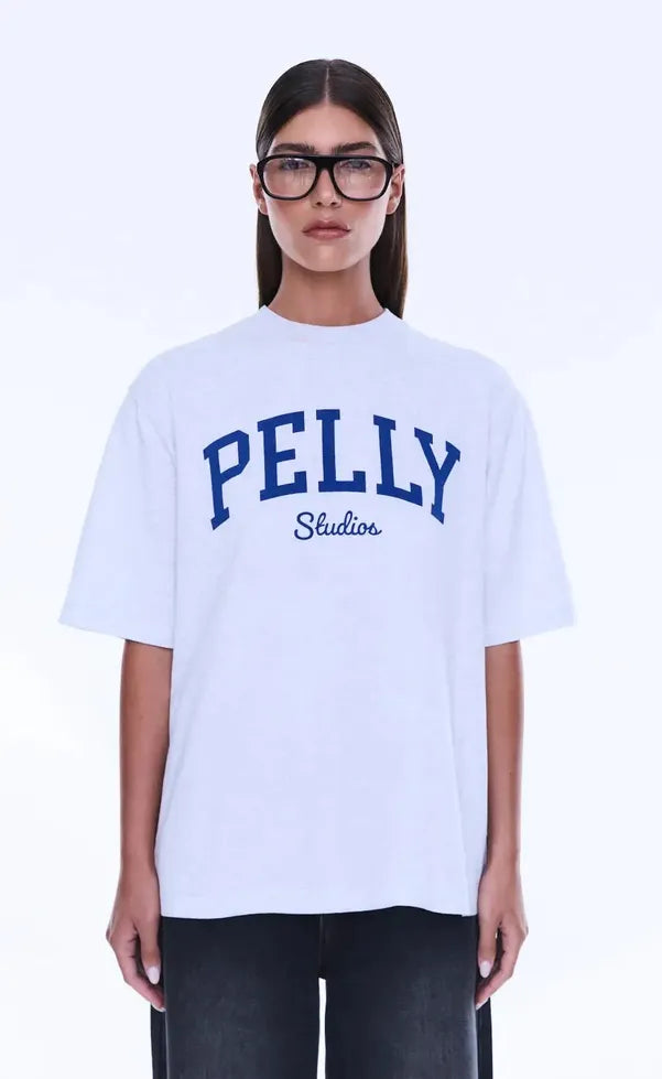 Sophia Relaxed Tee - White Marle