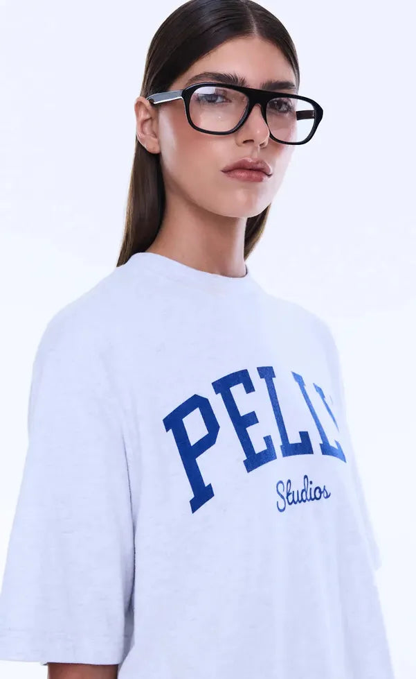 Sophia Relaxed Tee - White Marle