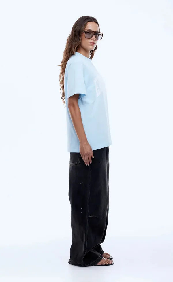 Collegiate Tee - Light Blue