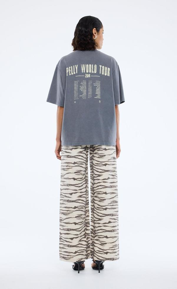 World Tour Tee - Washed Grey