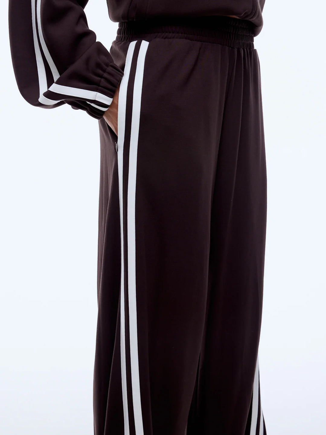 Valentina Stripe Pant Cocoa