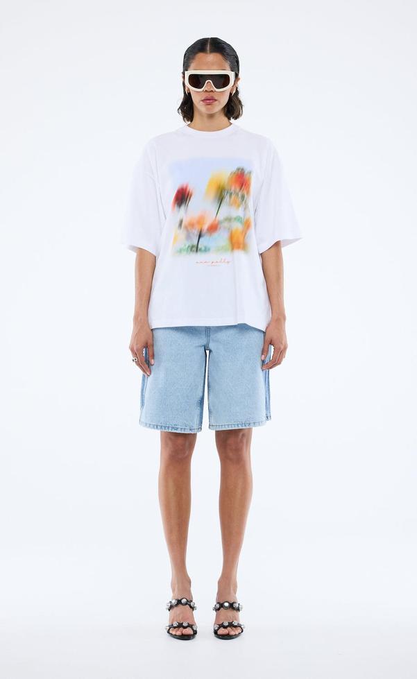 Blurred Daisy Frame - White