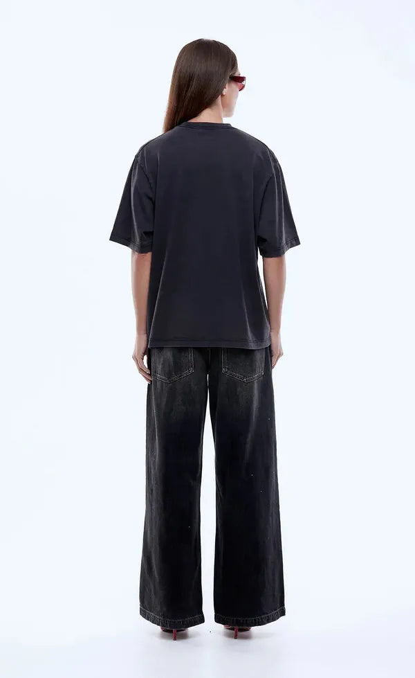 Rose Tee - Vintage Black