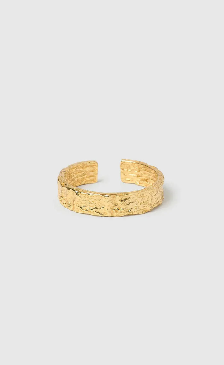 Eros Gold Textured Ring