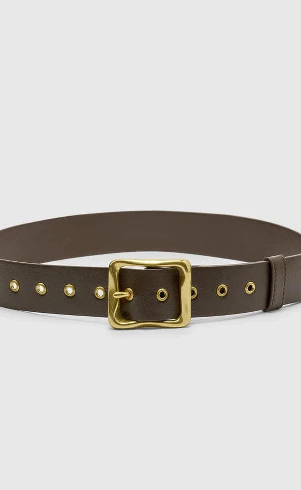 Everyday Belt - Chocolate/Gold