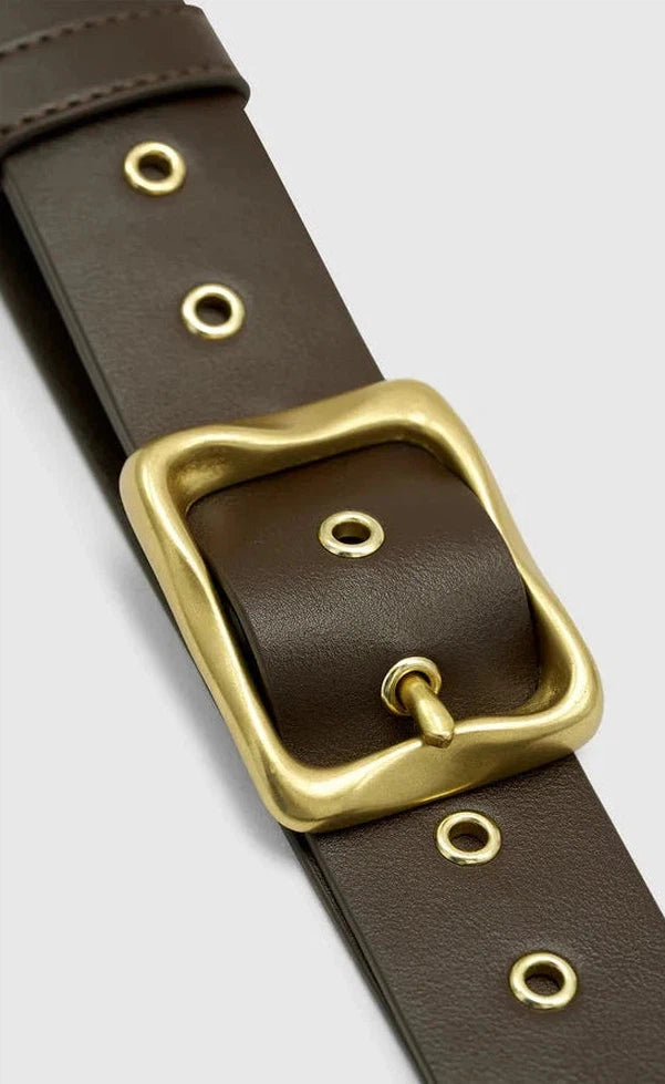 Everyday Belt - Chocolate/Gold