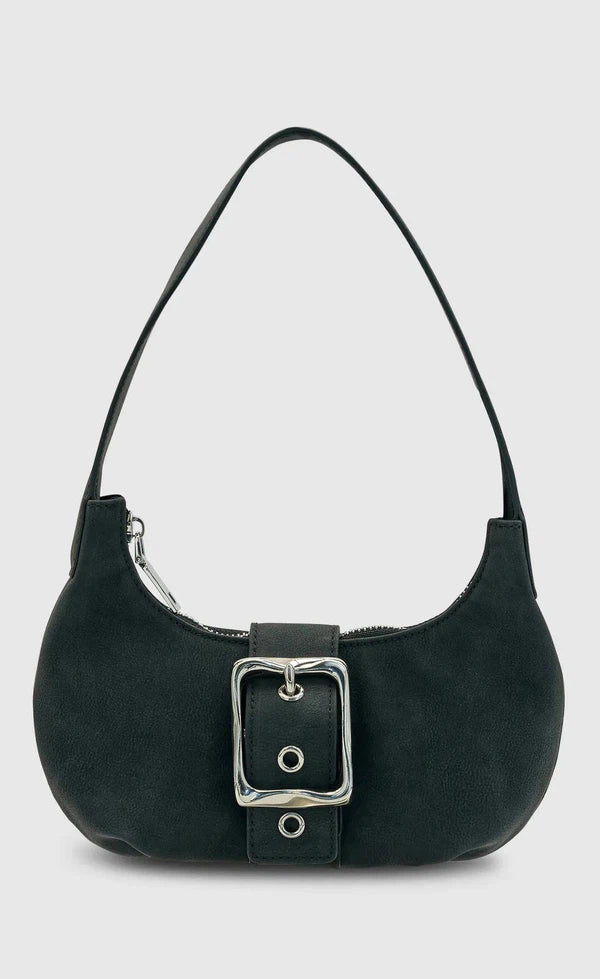 Everyday Mini Baguette Bag - Black Corn Leather