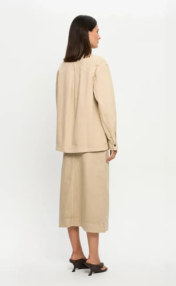 Evie Denim Shirt - Sand