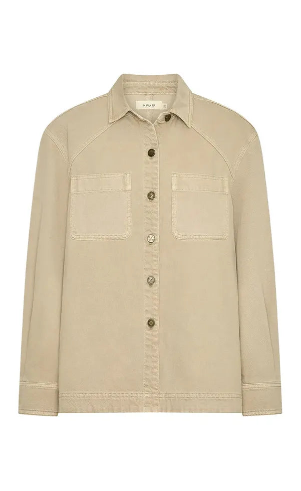 Evie Denim Shirt - Sand