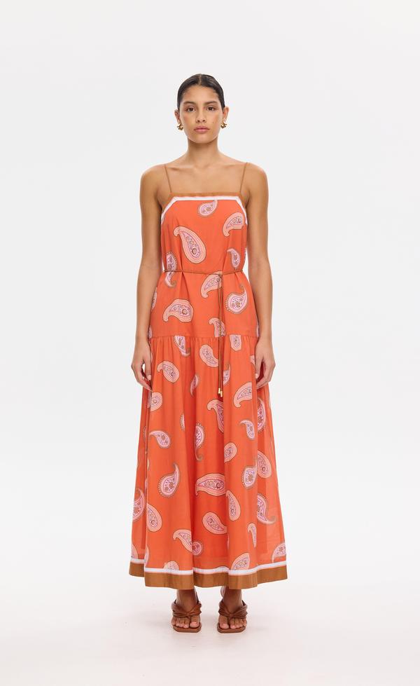 Ezra Maxi Dress - Coral