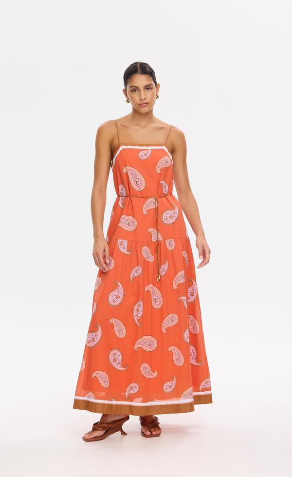 Ezra Maxi Dress - Coral